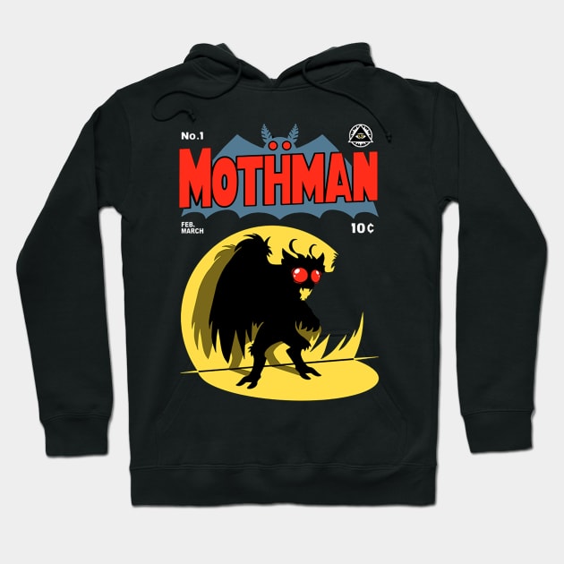 Mothman Logo Hoodie by A_ni_ka_wa